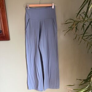 Lululemon Align Wide Leg Super-High-Rise Crop 23" Pants Size 4 Periwinkle Blue